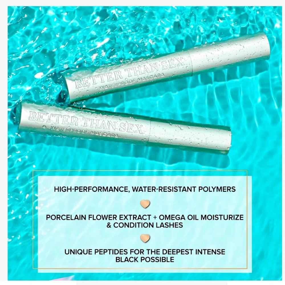 *BUY 1 , GET 1 FREE * Too Faced Travel Size Better Than Sex Waterproof Mascara